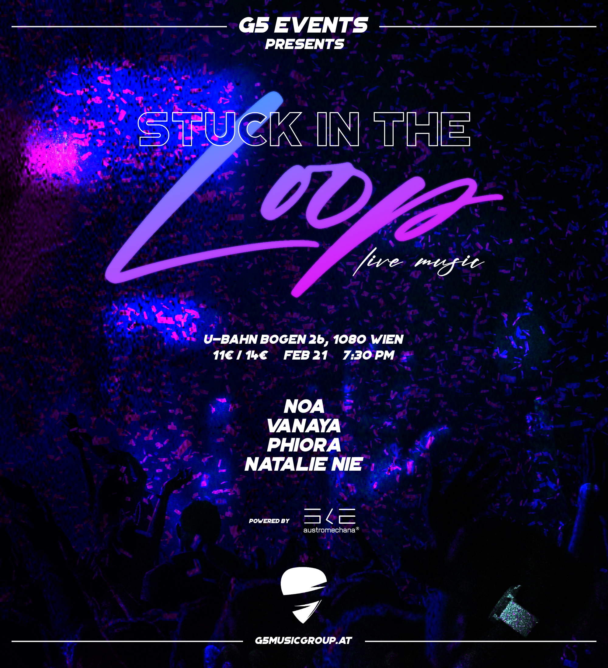 G5 presents: Stuck in the Loop am 21. September 2024 @ Loop. G5 presents: Stuck in the Loop am 21. September 2024 @ Loop.