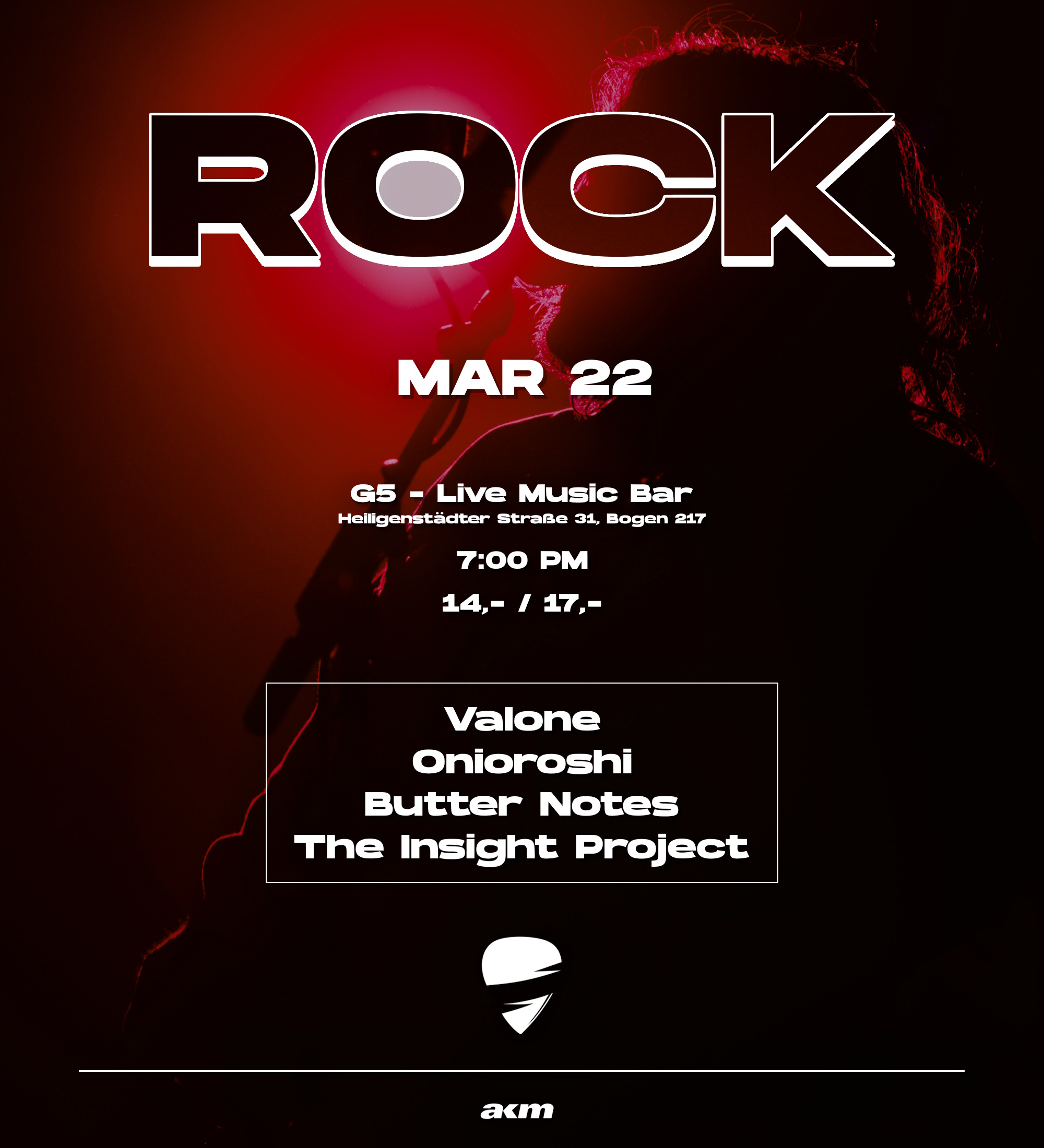 Rock Night @ G5 Bar am 22. March 2026 @ G5 Live-Music-Bar.