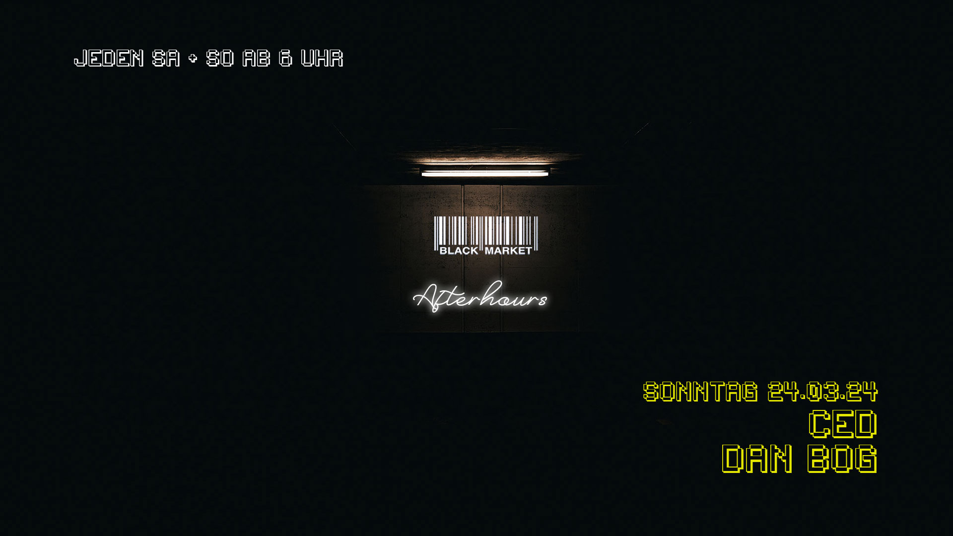 AFTERHOUR am 24. March 2024 @ Black Market. AFTERHOUR am 24. March 2024 @ Black Market.