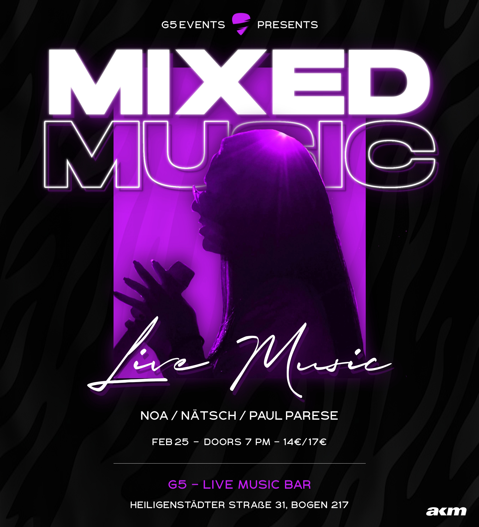 G5 Mixed Music Night am 25. February 2026 @ G5 Live-Music-Bar.