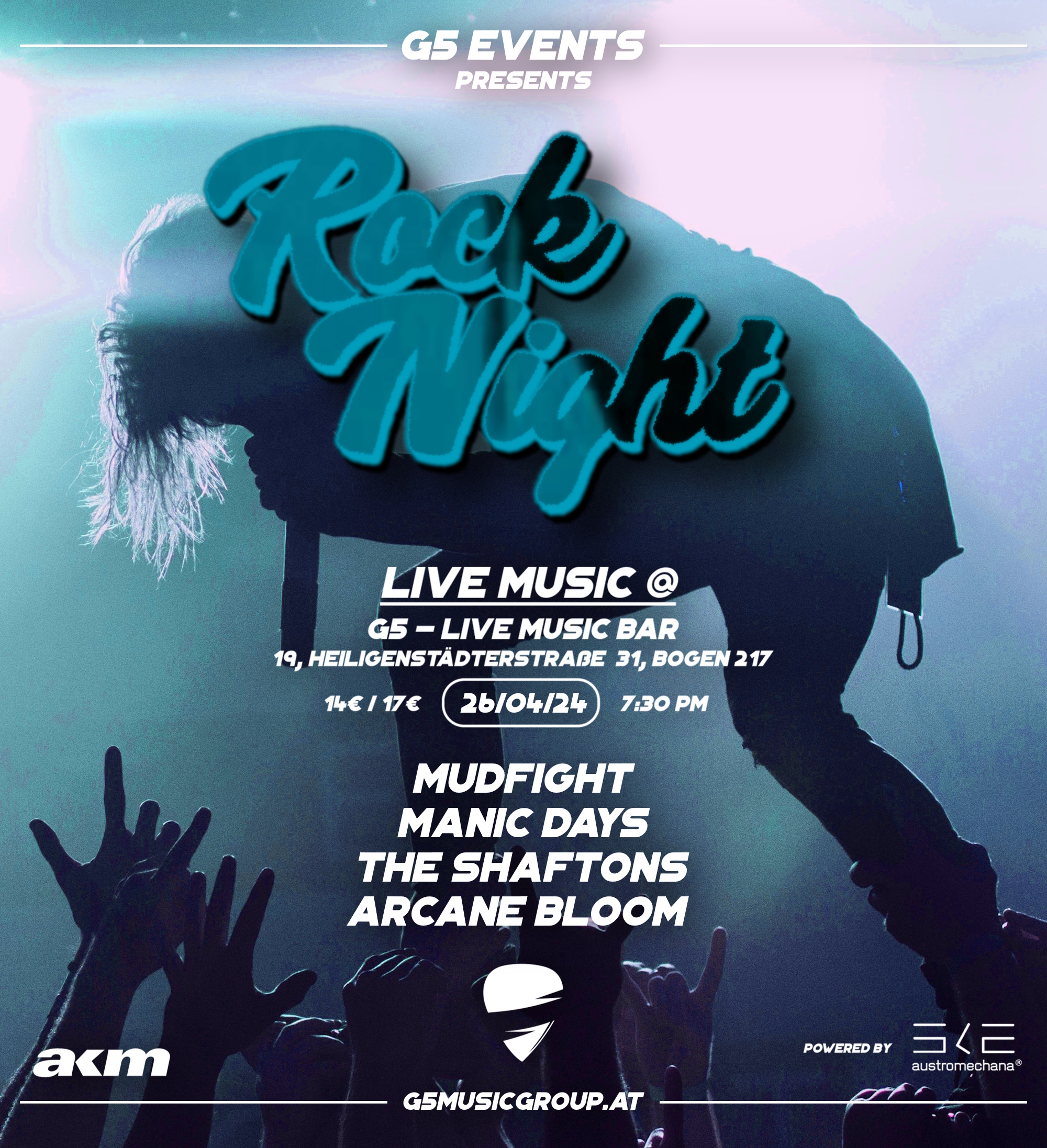 Rock Night am 26. April 2024 @ G5 Live-Music-Bar. Rock Night am 26. April 2024 @ G5 Live-Music-Bar.