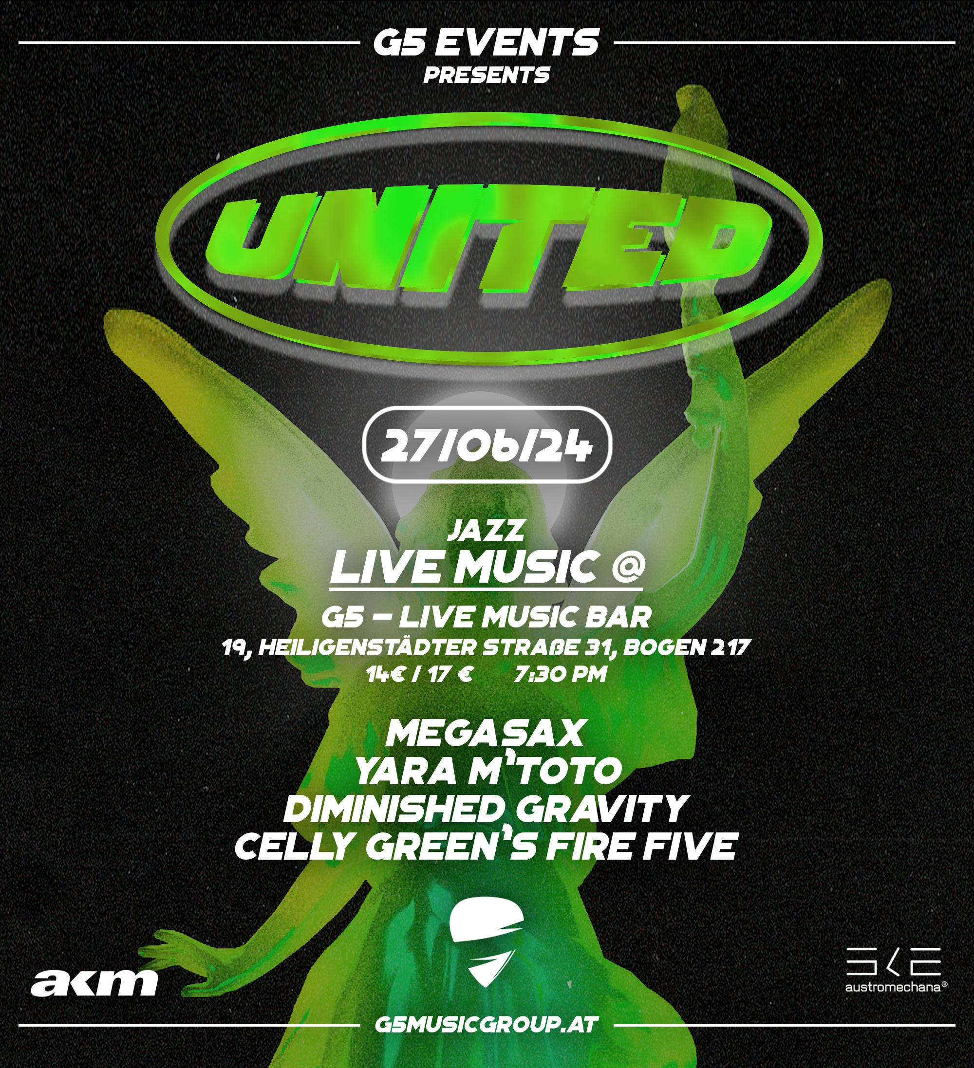 UNITED am 27. June 2024 @ G5 Live-Music-Bar. UNITED am 27. June 2024 @ G5 Live-Music-Bar.
