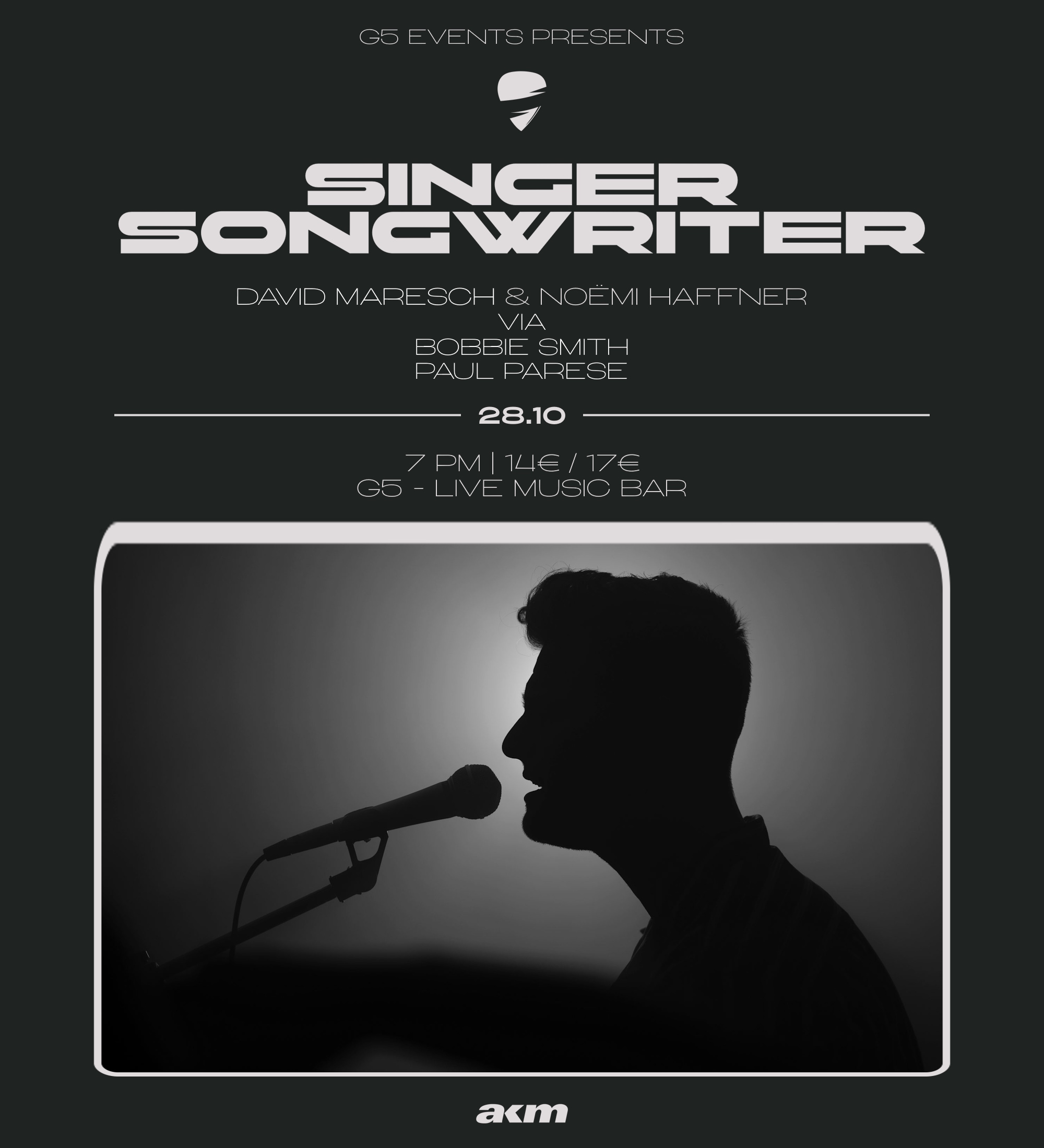 Songwriter Night am 28. October 2025 @ G5 Live-Music-Bar. Songwriter Night am 28. October 2025 @ G5 Live-Music-Bar.