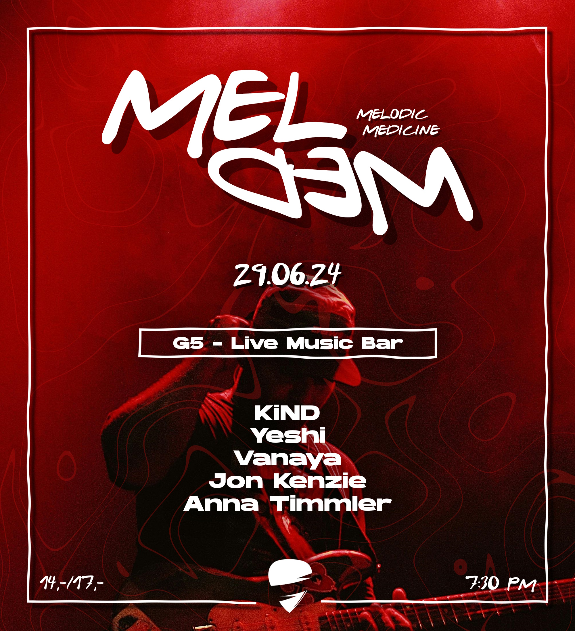 MEL MED - Melodic Medicine am 29. June 2024 @ G5 Live-Music-Bar. MEL MED - Melodic Medicine am 29. June 2024 @ G5 Live-Music-Bar.
