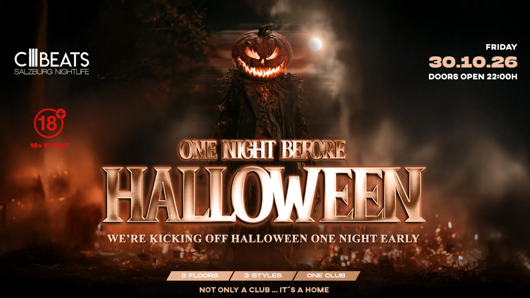 Night before Halloween am 30. October 2026 @ City Beats.