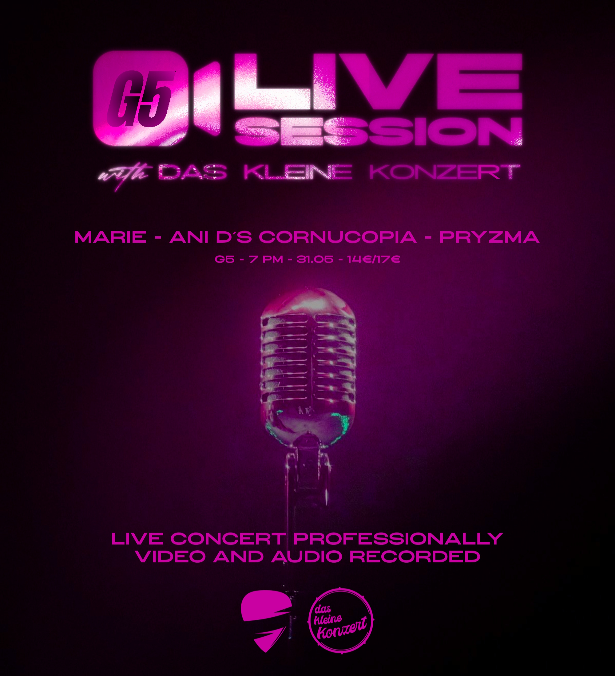 Das Kleine Konzert @ G5 am 31. May 2026 @ G5 Live-Music-Bar.