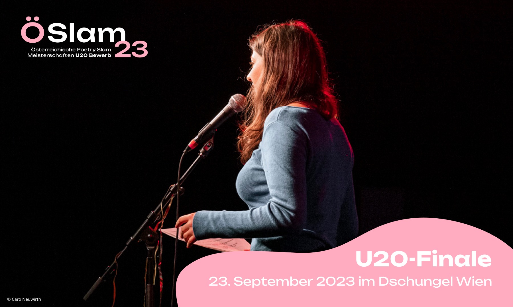 Ö-Slam 23 - U20-Finale am 23. September 2023 @ Dschungel Wien. Ö-Slam 23 - U20-Finale am 23. September 2023 @ Dschungel Wien.