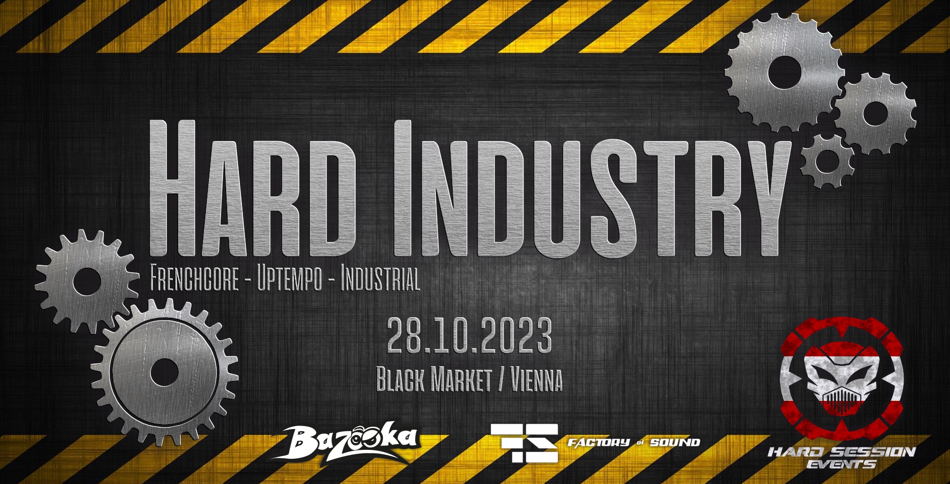 Hard Industry by Hard Session Event's am 28. October 2023 @ Black Market. Hard Industry by Hard Session Event's am 28. October 2023 @ Black Market.
