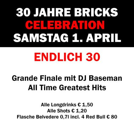 30 Jahre Bricks: Endlich 30