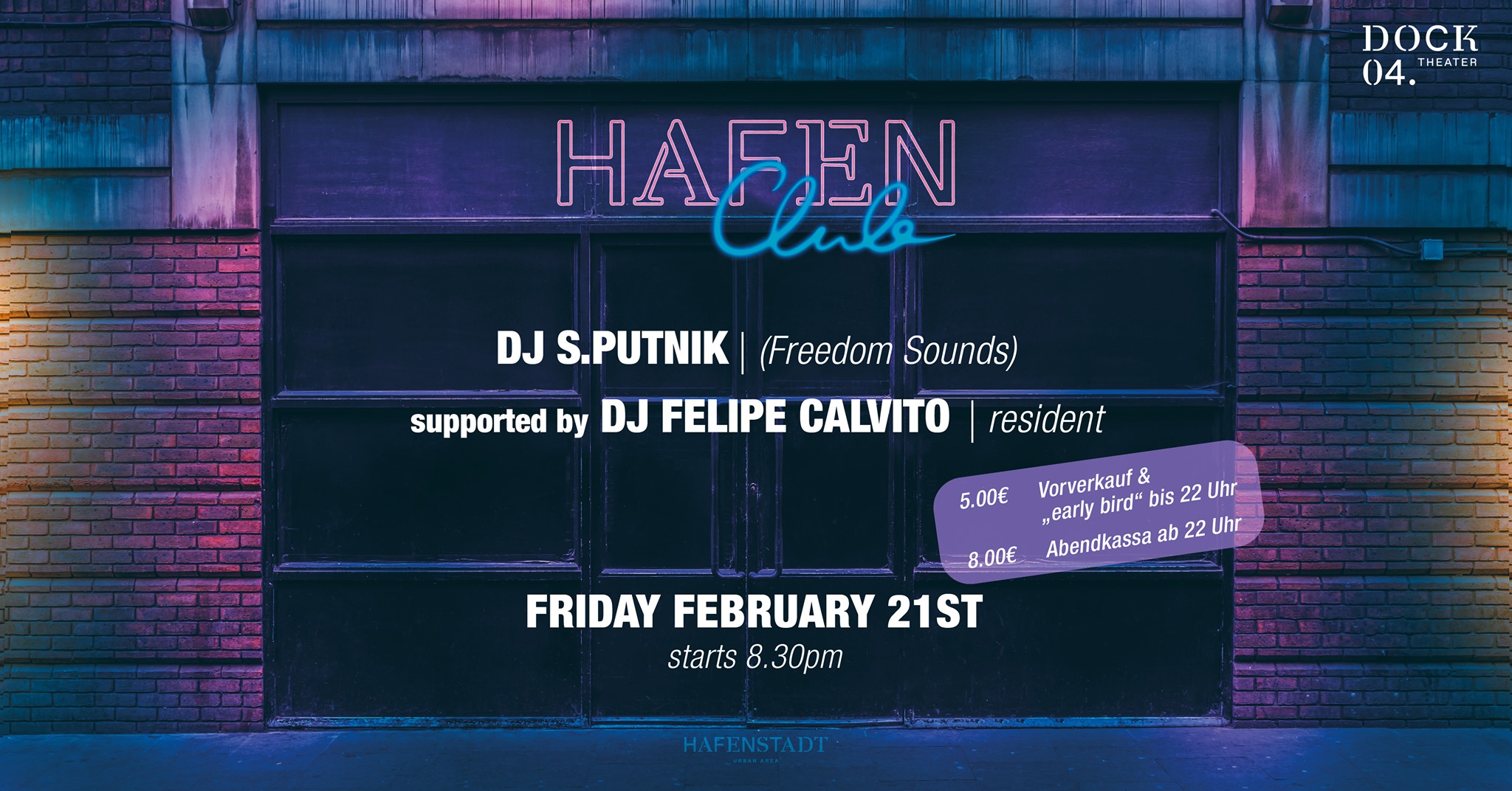 Hafenclub Vol.V am 21. February 2020 @ Hafenstadt Urban Area. Hafenclub Vol.V am 21. February 2020 @ Hafenstadt Urban Area.