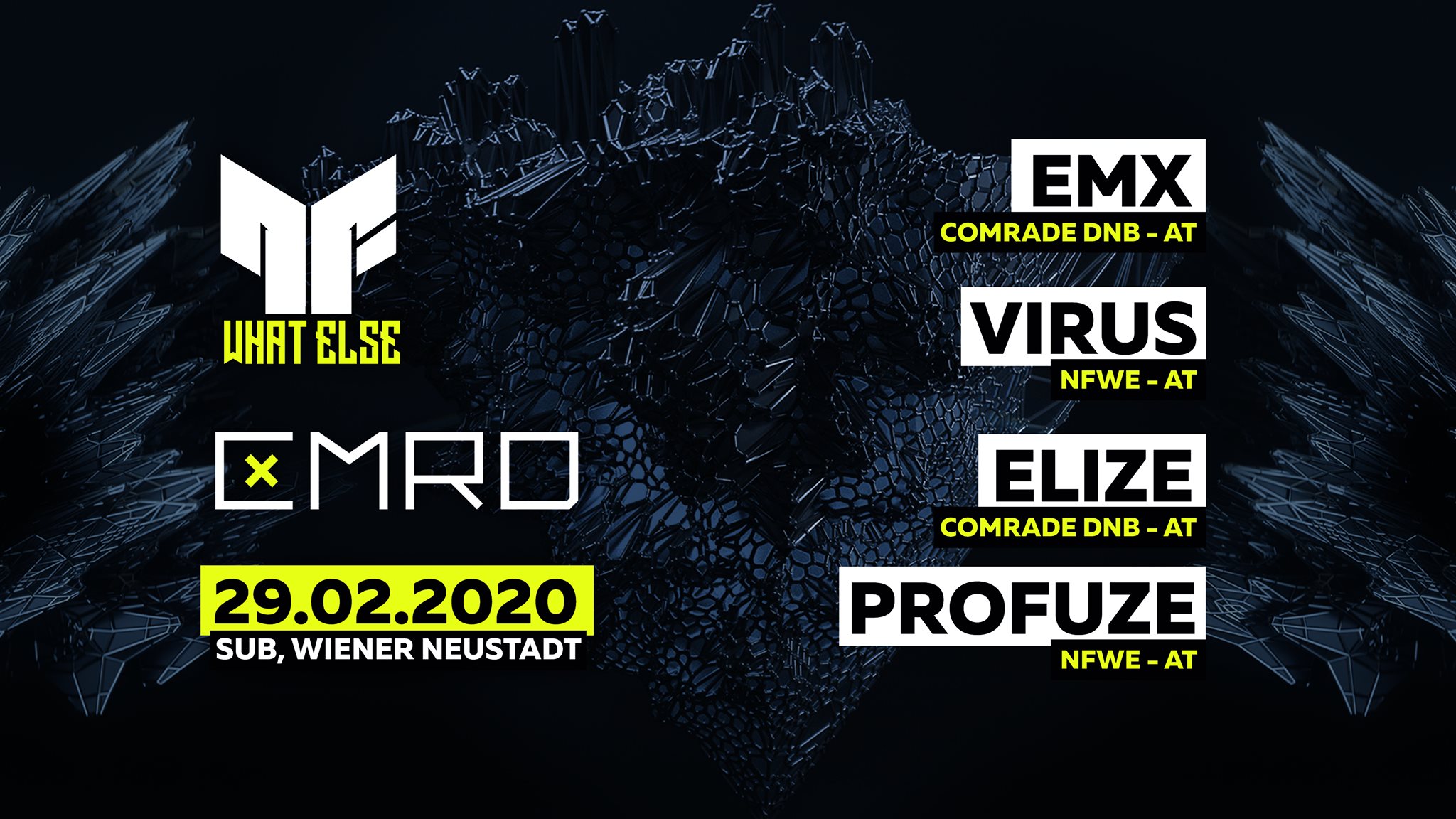 ◥ Neurofunk, what else & Comrade DNB | Label Night ◤ am 29. February 2020 @ SUB. ◥ Neurofunk, what else & Comrade DNB | Label Night ◤ am 29. February 2020 @ SUB.