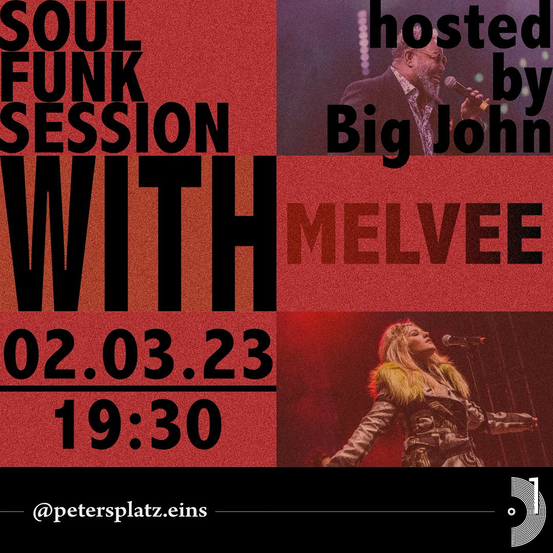 Soul Funk Session hosted by Big John am 2. April 2023 @ petersplatz.eins. Soul Funk Session hosted by Big John am 2. April 2023 @ petersplatz.eins.