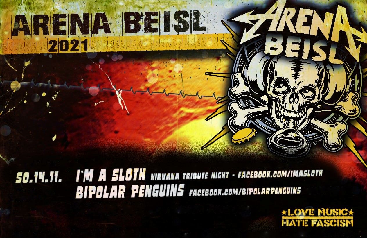 I'M A SLOTH + BIPOLAR PENGUINS | NIRVANA TRIBUTE NIGHT am 14. November 2021 @ Arena Wien - Beisl.