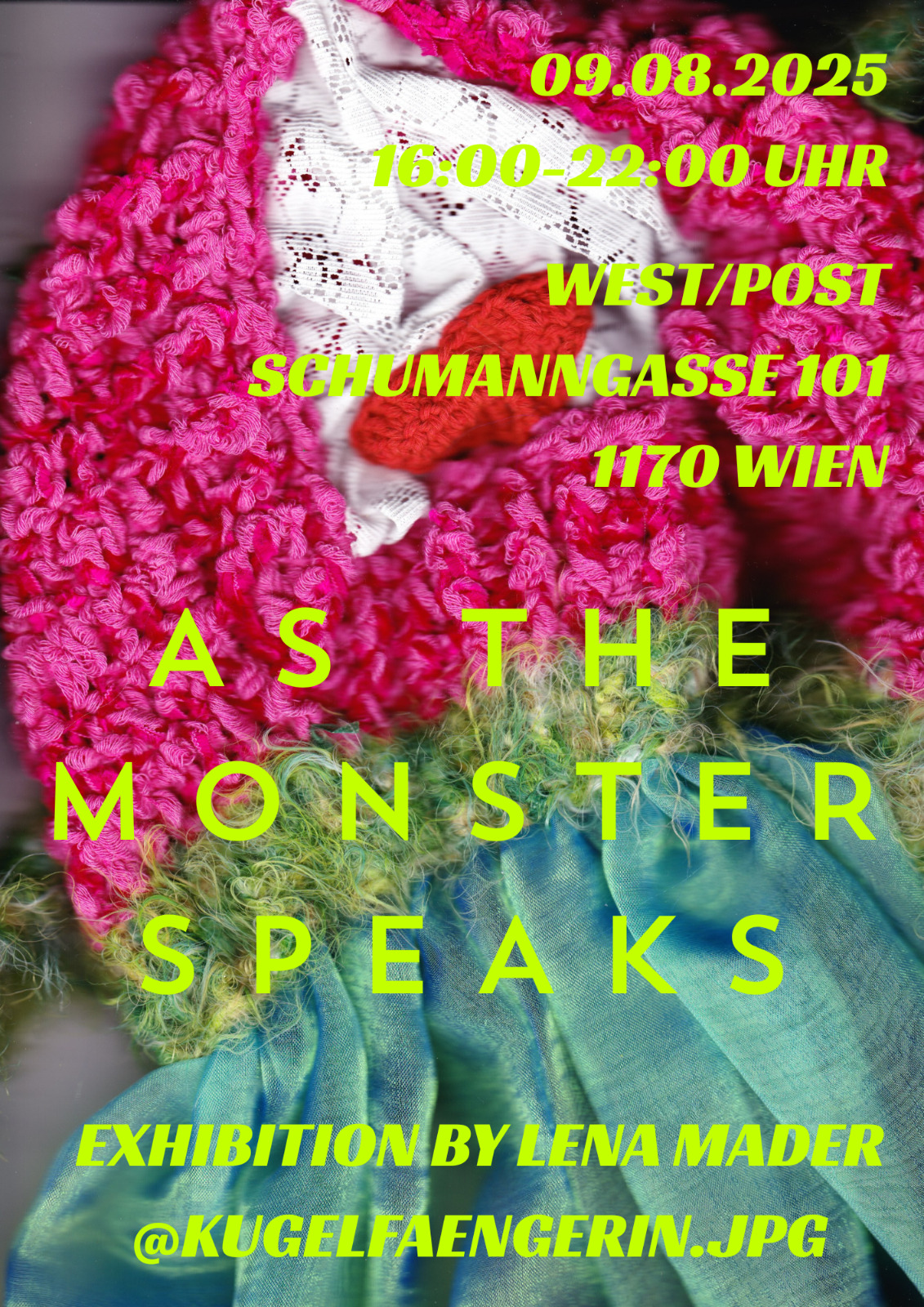 Ausstellung: AS THE MONSTER SPEAKS am 9. August 2025 @ WEST/POST.