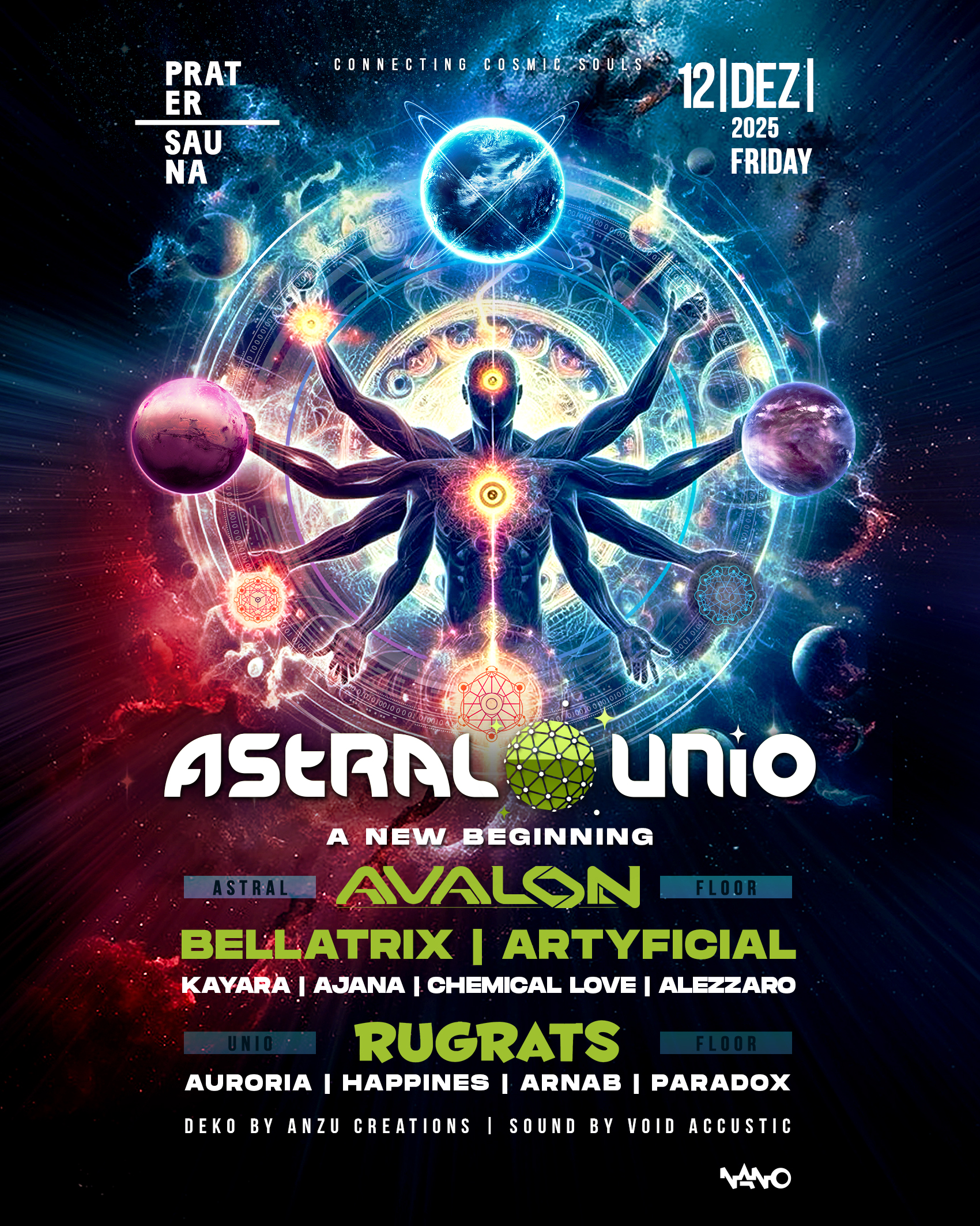 Astralunio - a new beginning am 12. December 2025 @ Pratersauna.