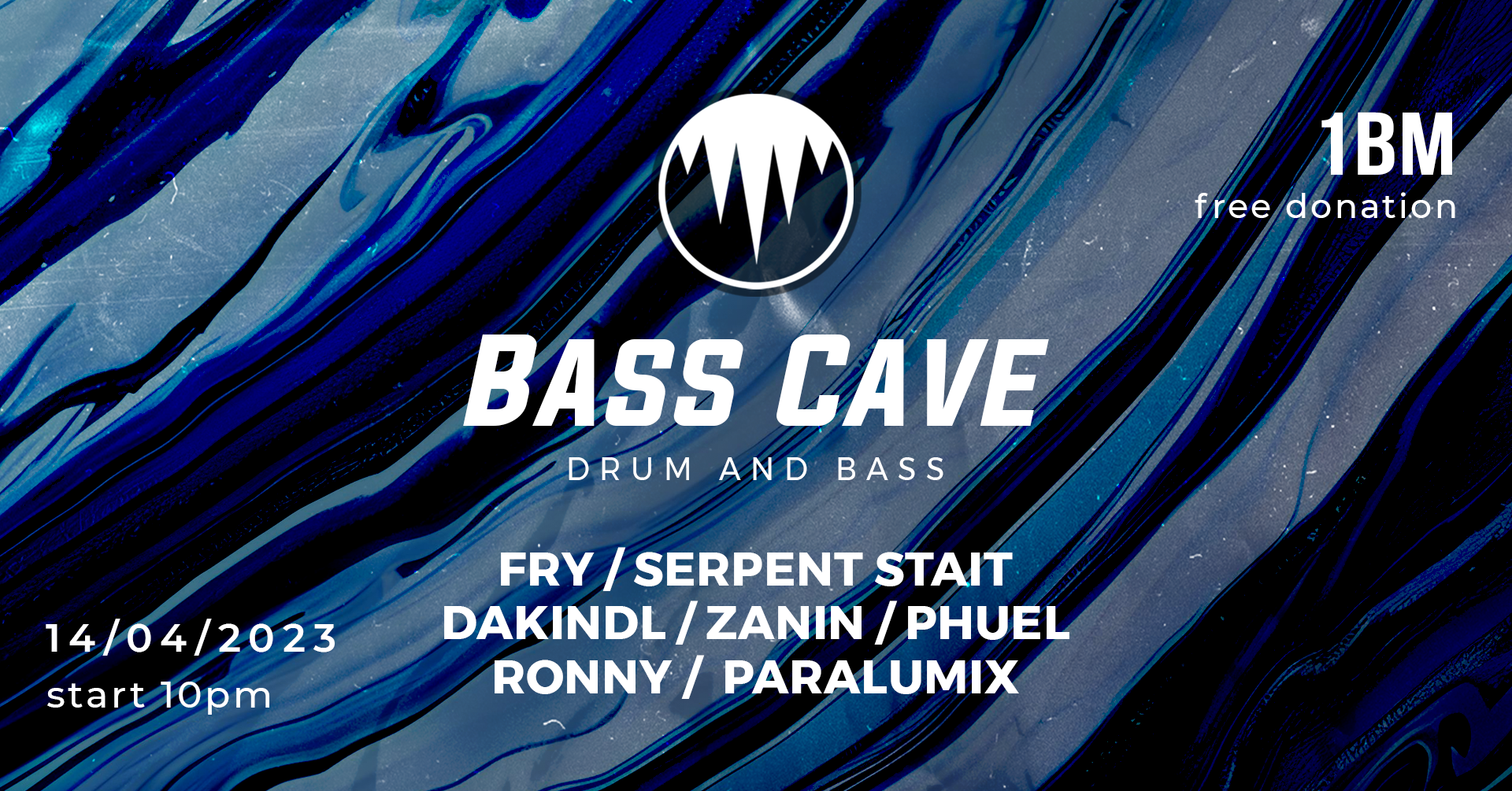 Drum and Bass /w Serpent Stait & Fry am 14. April 2023 @ Einbaumöbel - 1bm. Drum and Bass /w Serpent Stait & Fry am 14. April 2023 @ Einbaumöbel - 1bm.