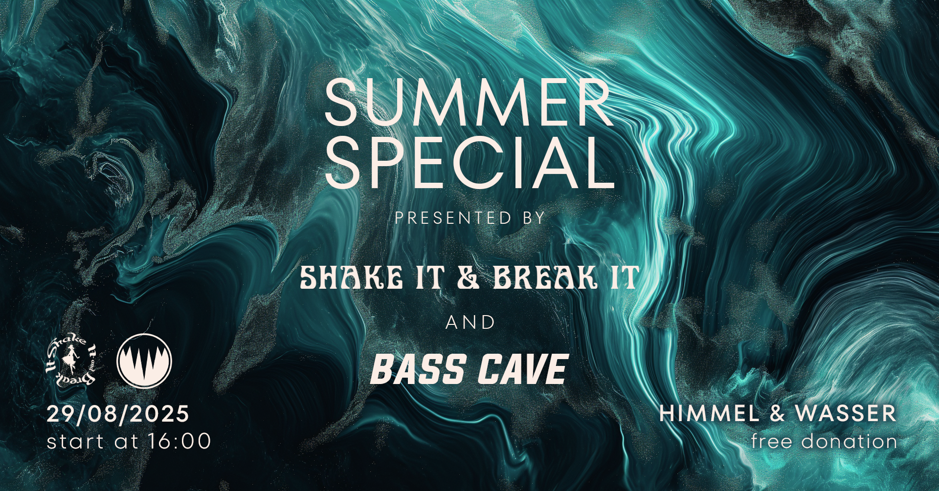 Bass Cave & Shake it and Break it am 29. August 2025 @ Himmel & Wasser.