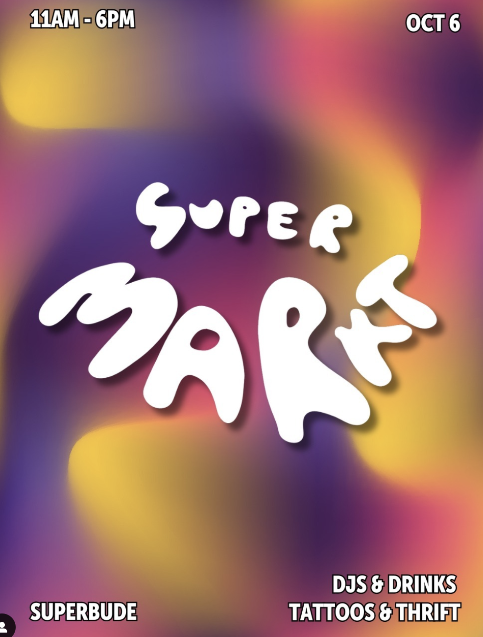 SUPERMARKT am 6. October 2024 @ Superbude. SUPERMARKT am 6. October 2024 @ Superbude.