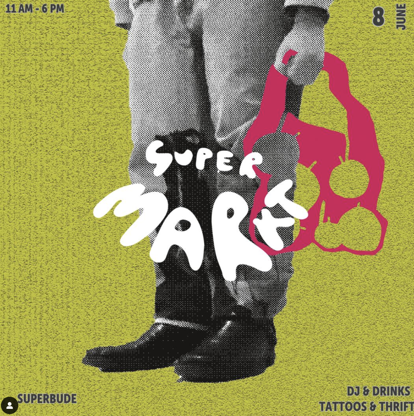 SUPERMARKT GOES SUMMER am 8. June 2025 @ Superbude. SUPERMARKT GOES SUMMER am 8. June 2025 @ Superbude.