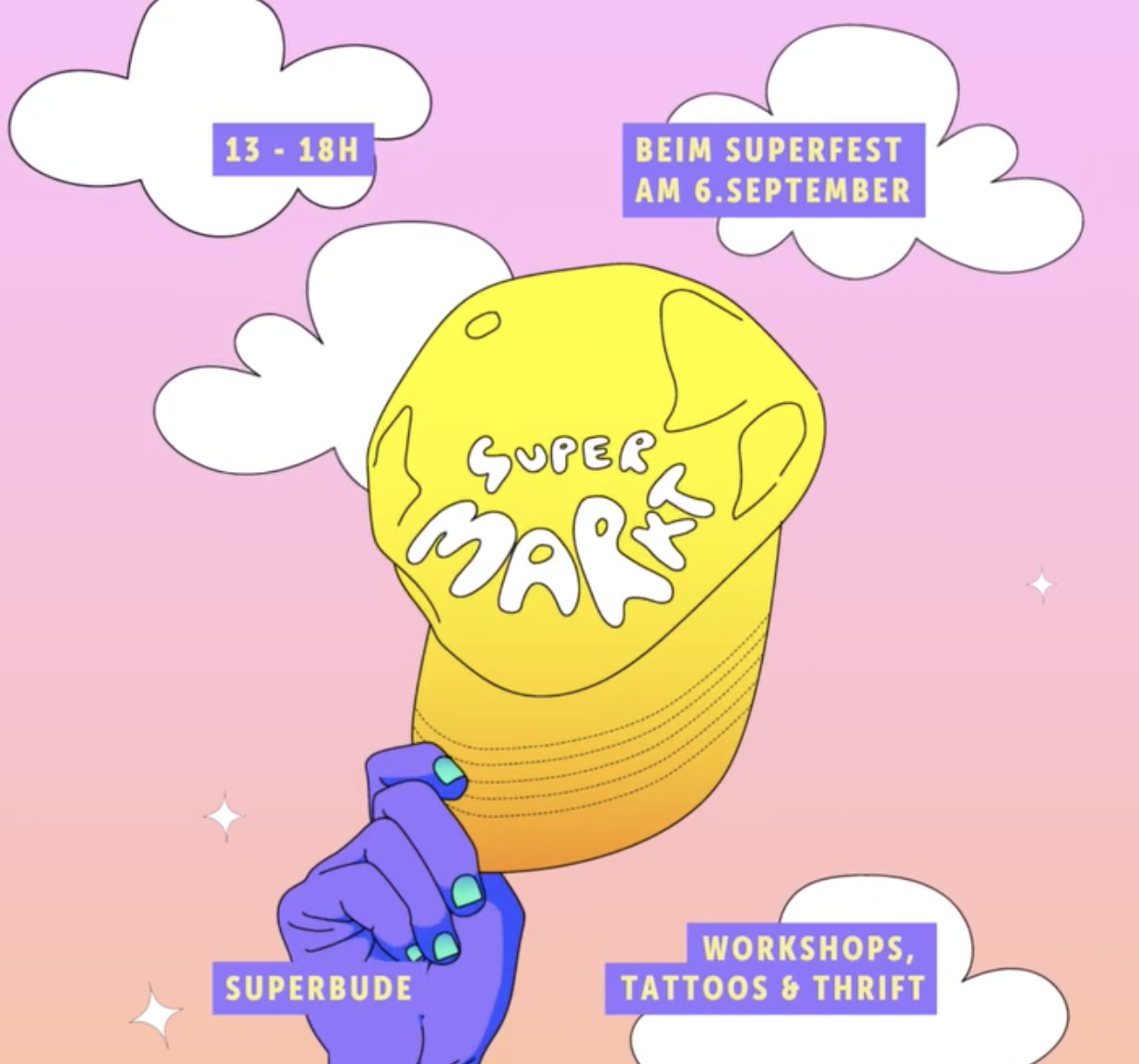 SUPERMARKT MEETS SUPERFEST am 6. September 2025 @ Superbude.