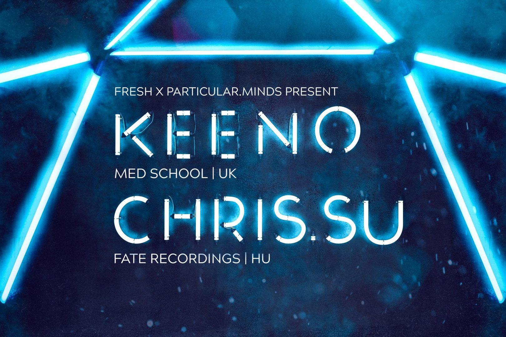 Fresh & Particular.Minds pres. KEENO & Chris.SU am 19. January 2019 @ Postgarage. Fresh & Particular.Minds pres. KEENO & Chris.SU am 19. January 2019 @ Postgarage.