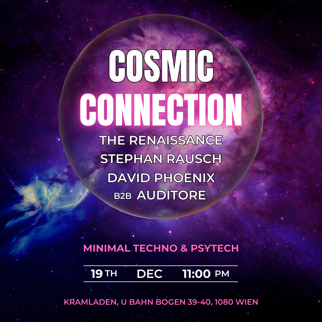 Cosmic Connection vol.13 am 19. December 2024 @ Kramladen. Cosmic Connection vol.13 am 19. December 2024 @ Kramladen.