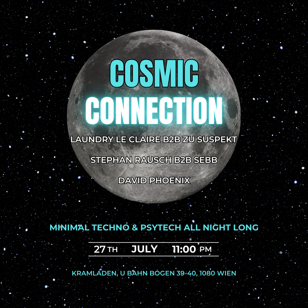 Cosmic Connection vol.4 am 27. July 2023 @ Kramladen. Cosmic Connection vol.4 am 27. July 2023 @ Kramladen.