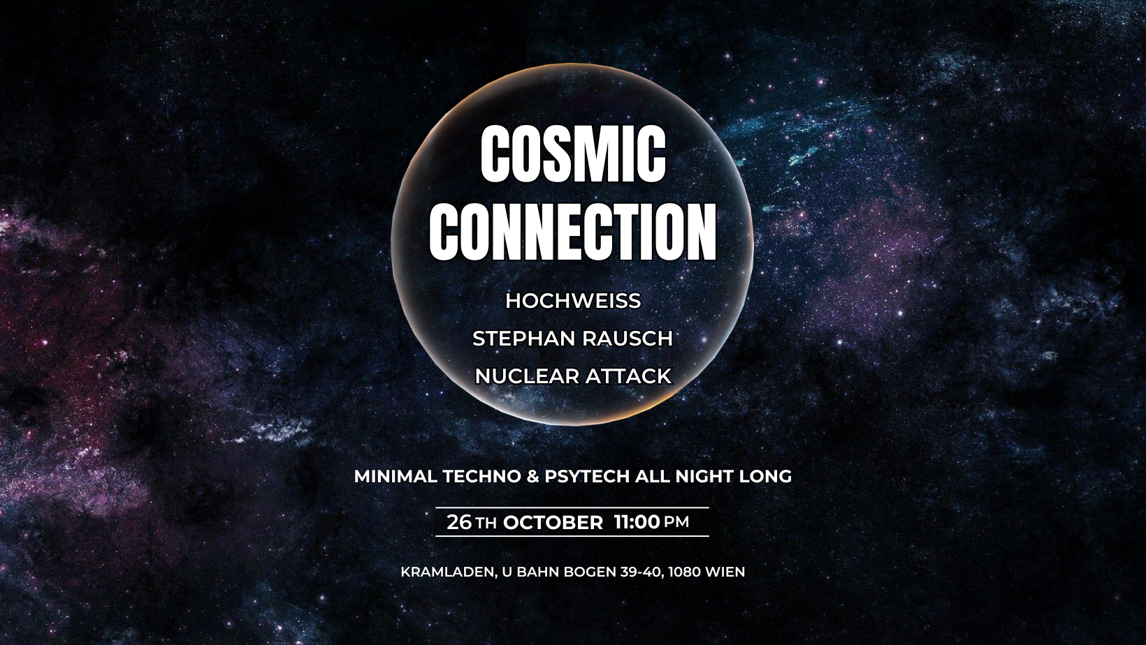 Cosmic Connection vol.6 am 26. October 2023 @ Kramladen.