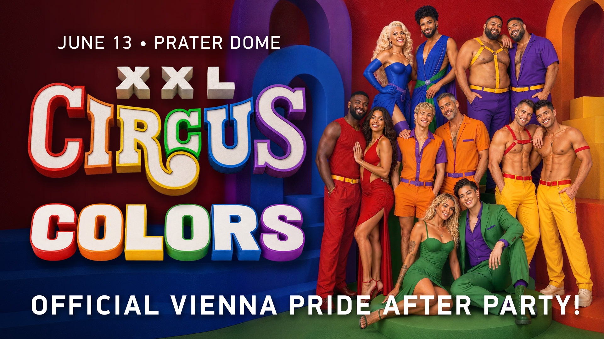 Circus XXL - Colors! am 13. June 2026 @ Prater Dome.