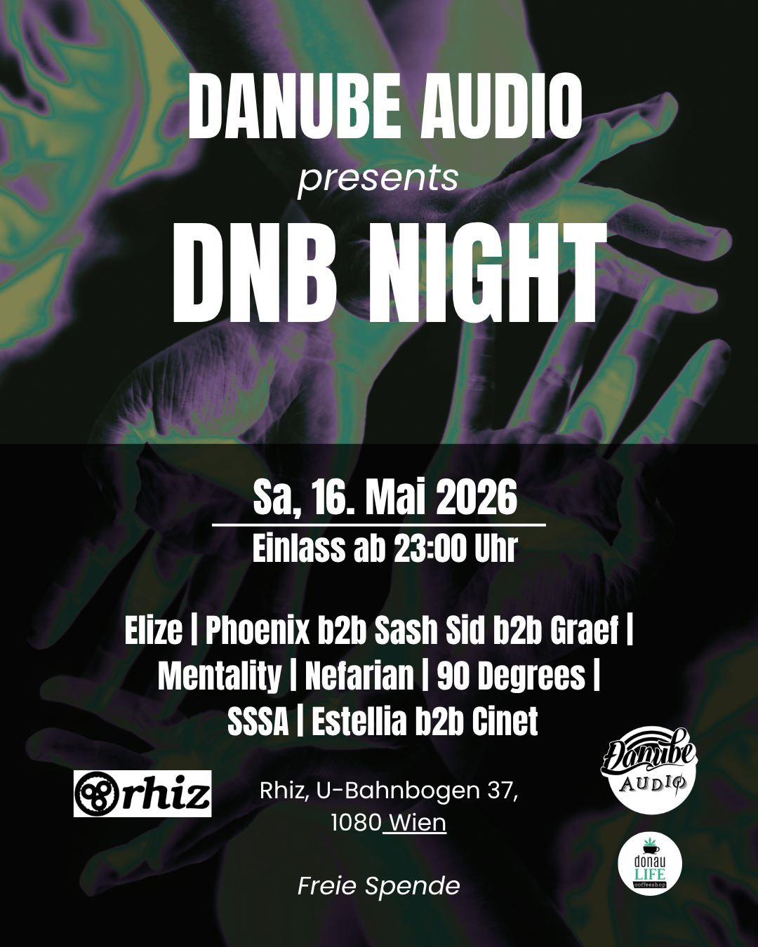 Danube Audio presents DNB Night am 16. May 2026 @ Rhiz.
