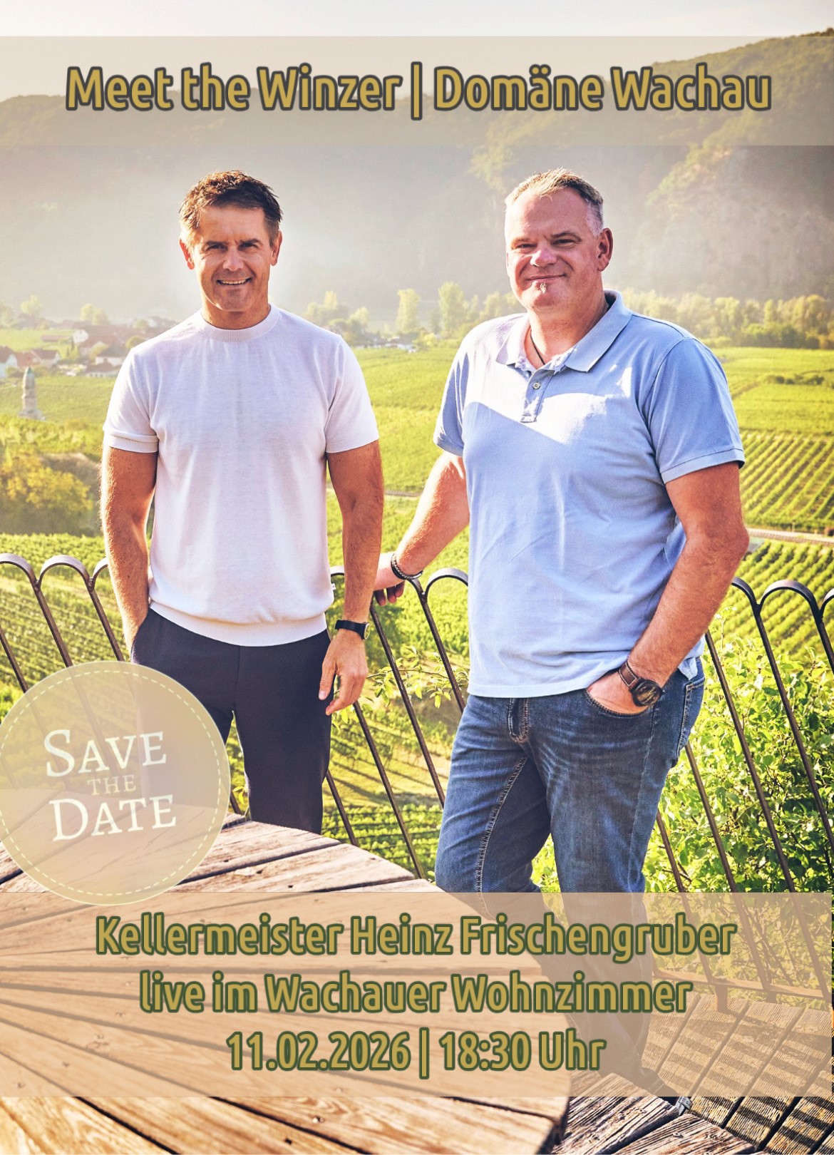 MEET THE WINZER: DOMÄNE WACHAU am 11. February 2026 @ Die Wachauerin.