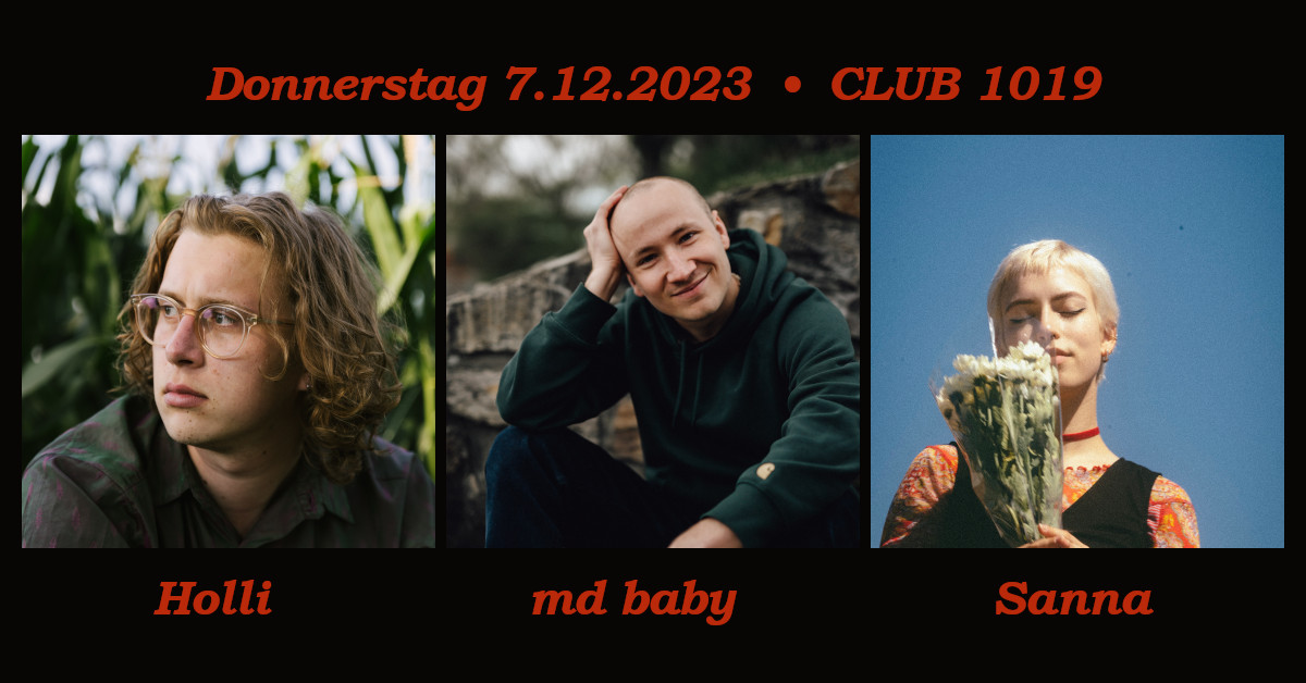 md baby + Holli + Sanna am 7. December 2023 @ Club 1019.