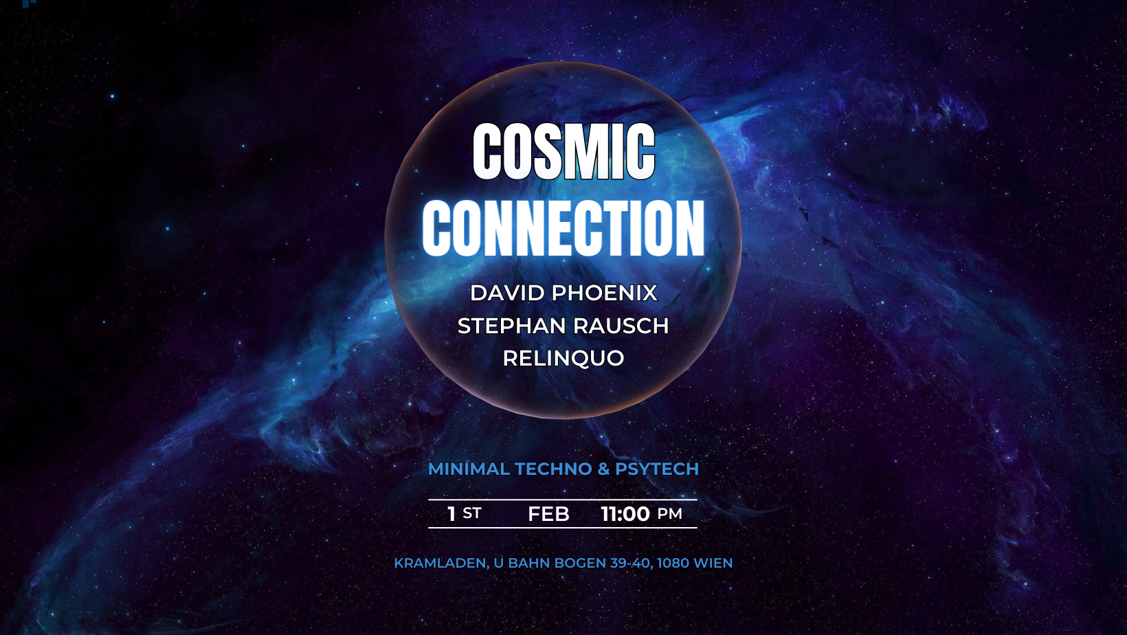Cosmic Connection vol.8 am 1. February 2024 @ Kramladen. Cosmic Connection vol.8 am 1. February 2024 @ Kramladen.