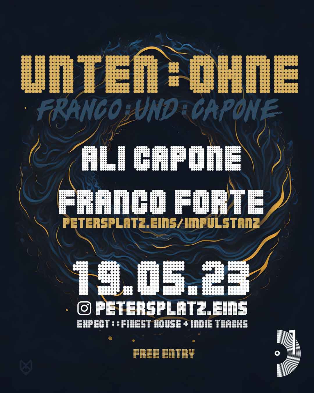 UNTEN : OHNE am 19. May 2023 @ petersplatz.eins. UNTEN : OHNE am 19. May 2023 @ petersplatz.eins.
