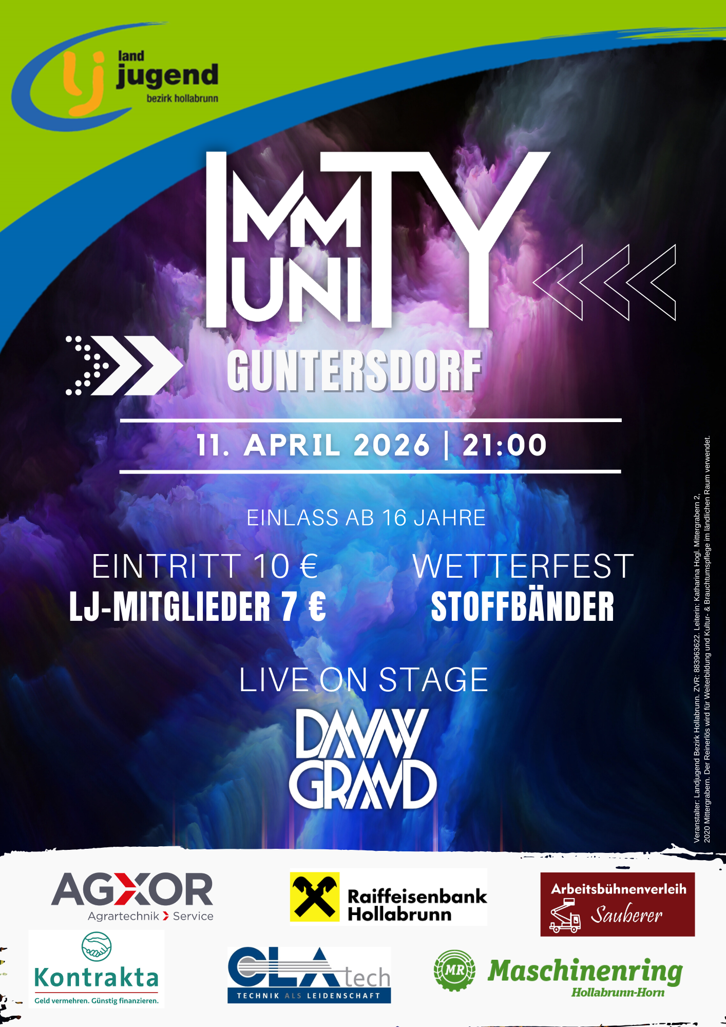 Immunity 2026 am 11. April 2026 @ Gehringer Halle.