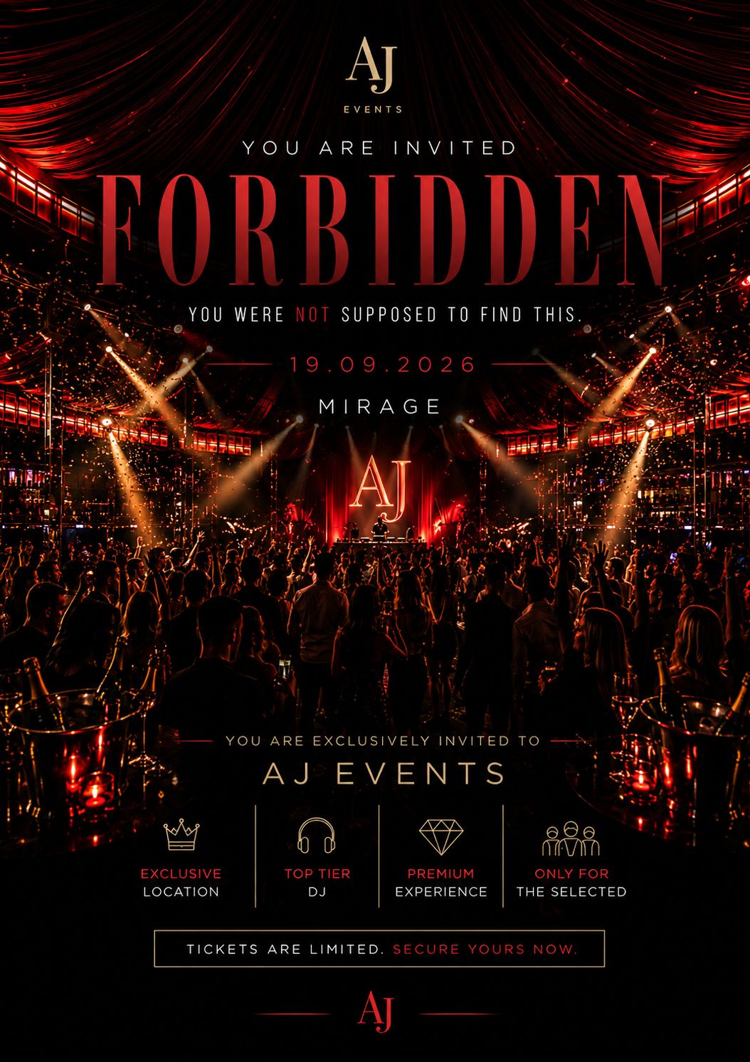 FORBIDDEN am 19. September 2026 @ Mirage.