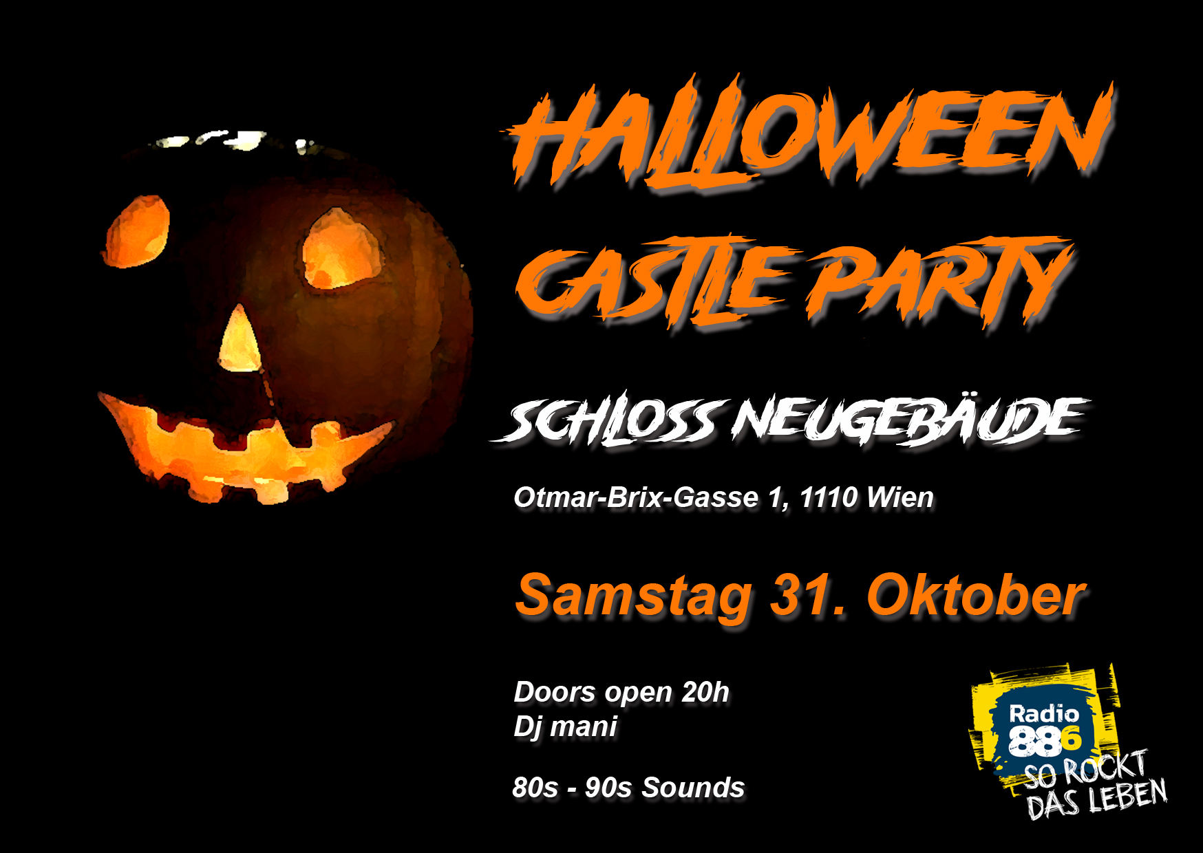 Halloween Castle Party am 31. October 2026 @ Schloss Neugebäude.