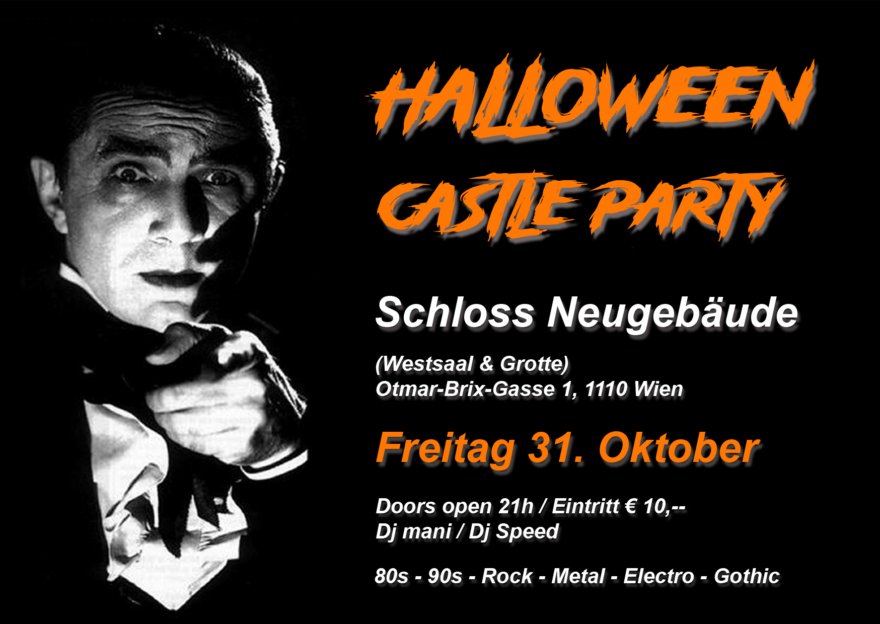 Halloween Castle Party am 31. October 2025 @ Schloss Neugebäude. Halloween Castle Party am 31. October 2025 @ Schloss Neugebäude.