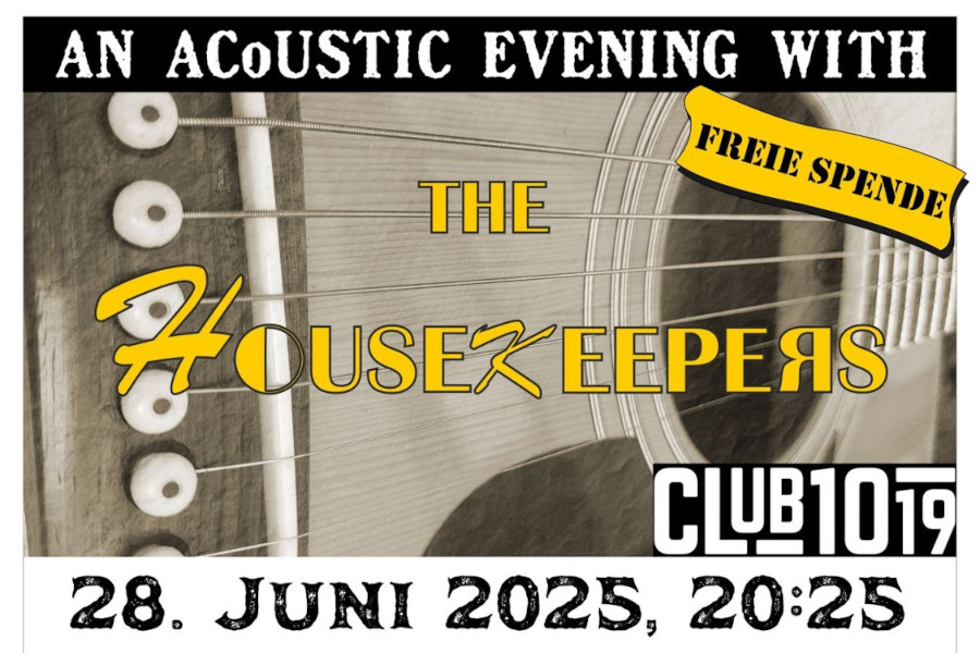 The Housekeepers am 28. June 2025 @ Club 1019. The Housekeepers am 28. June 2025 @ Club 1019.