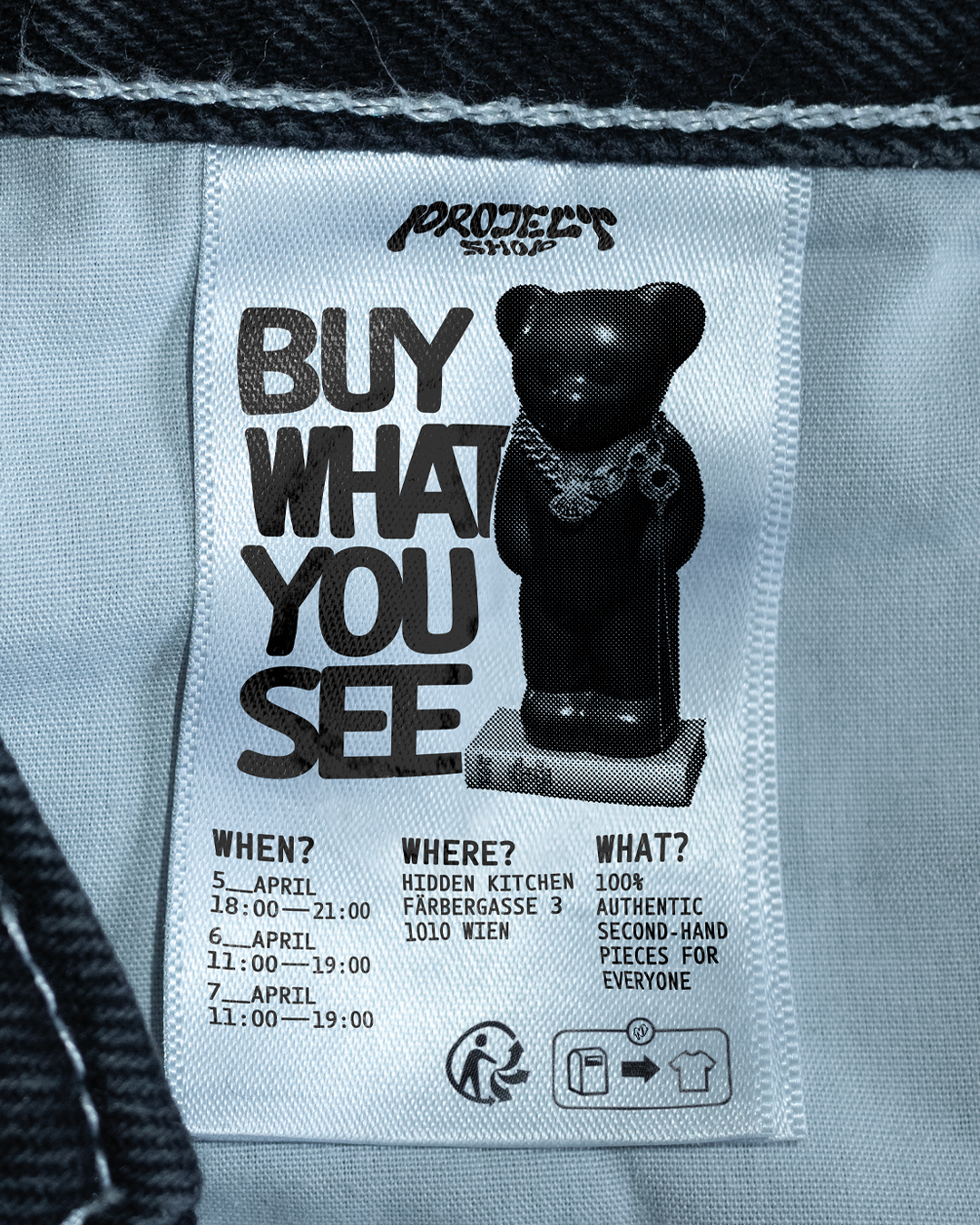 BUY WHAT YOU SEE am 5. April 2024 @ hiddenkitchen city. BUY WHAT YOU SEE am 5. April 2024 @ hiddenkitchen city.