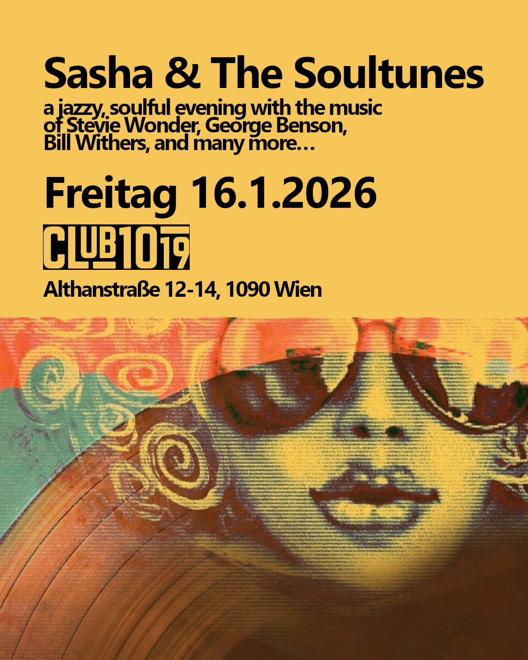 Sasha & The Soultunes am 16. January 2026 @ Club 1019.