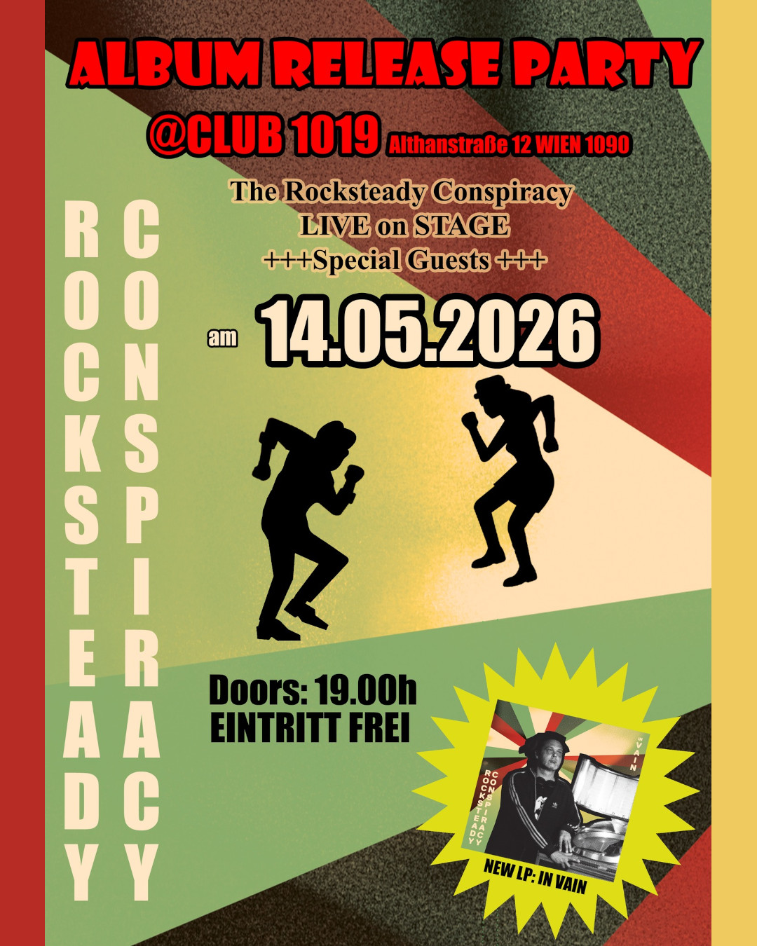 Rocksteady Conspiracy - Album Release Show am 14. May 2026 @ Club 1019.