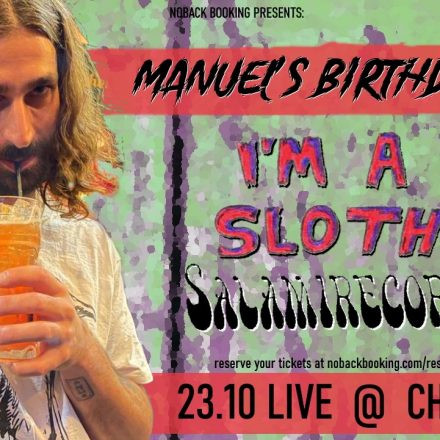 Manu's Birthday Bash mit I'm a Sloth + Salami Recorder