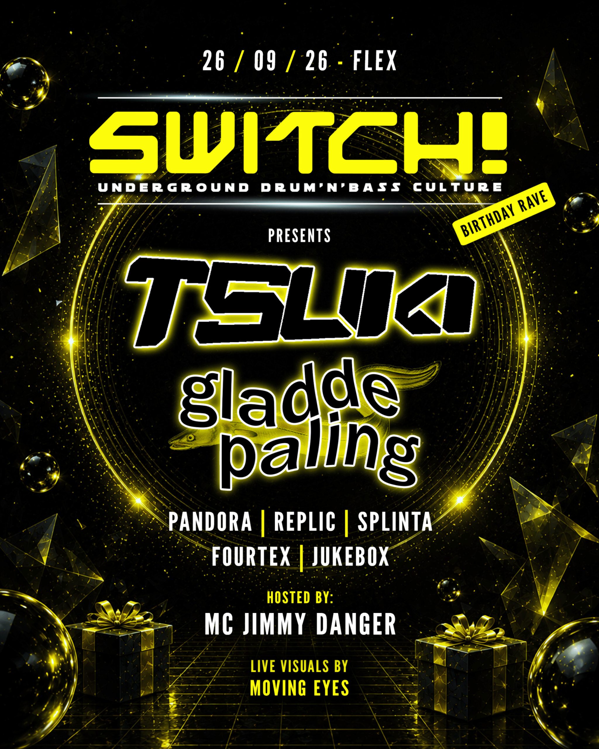 Switch! presents Tsuki & Gladde Paling am 26. September 2026 @ Flex.