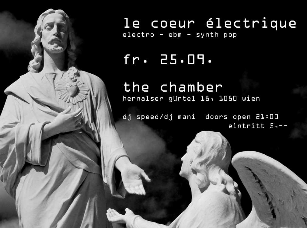 Le Coeur Électrique am 25. September 2026 @ the Chamber – Bar | Club | Lounge.