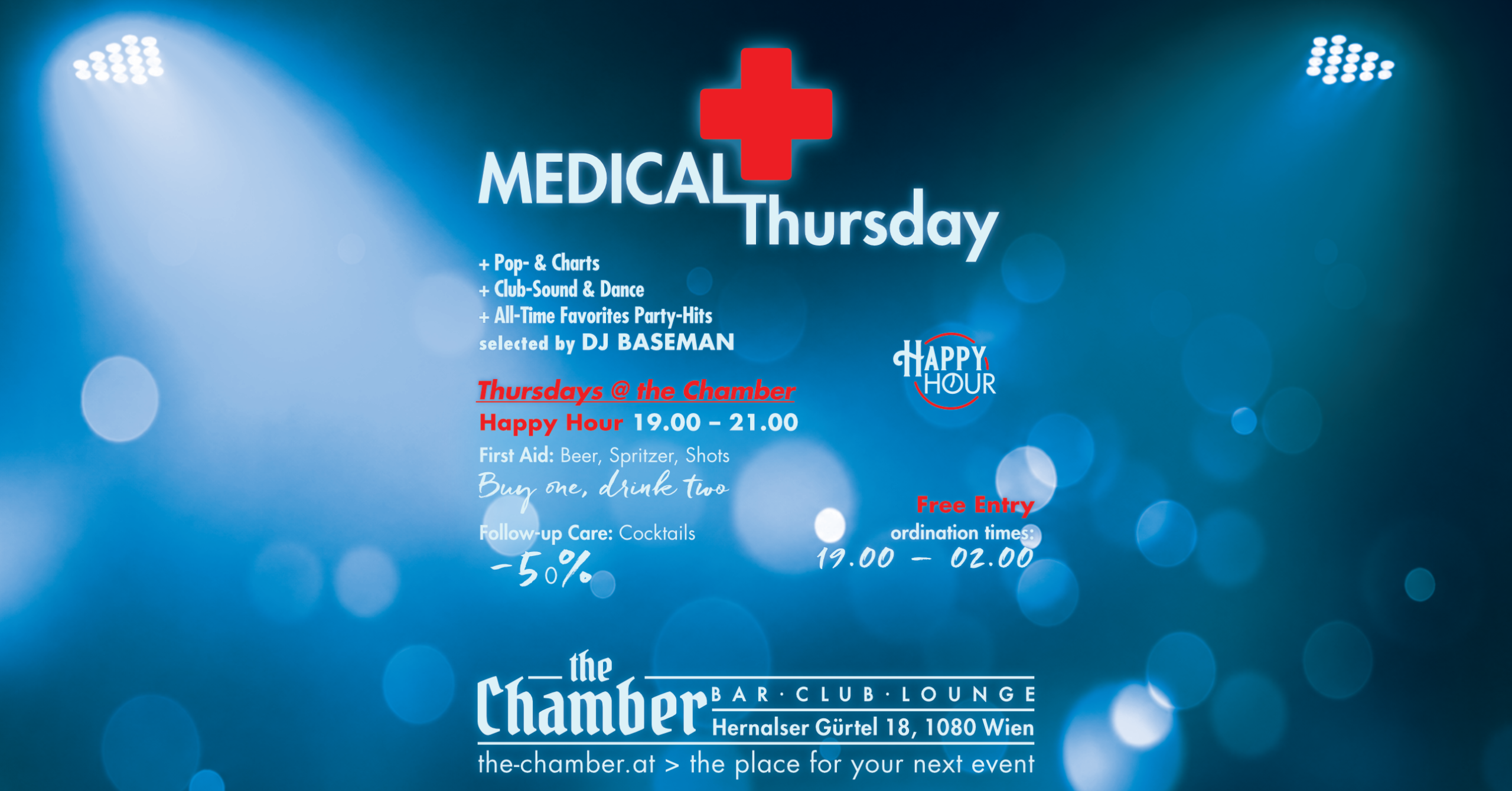 Medical Thursday - First Aid am 23. July 2026 @ the Chamber – Bar | Club | Lounge.
