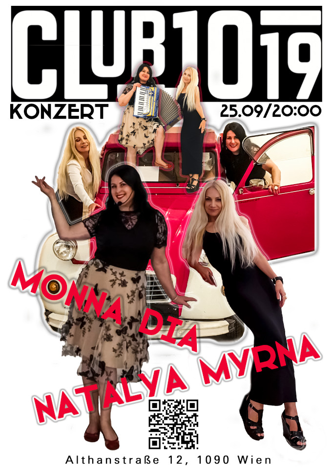 Natalya Myrna + Monna Dia am 25. September 2025 @ Club 1019. Natalya Myrna + Monna Dia am 25. September 2025 @ Club 1019.
