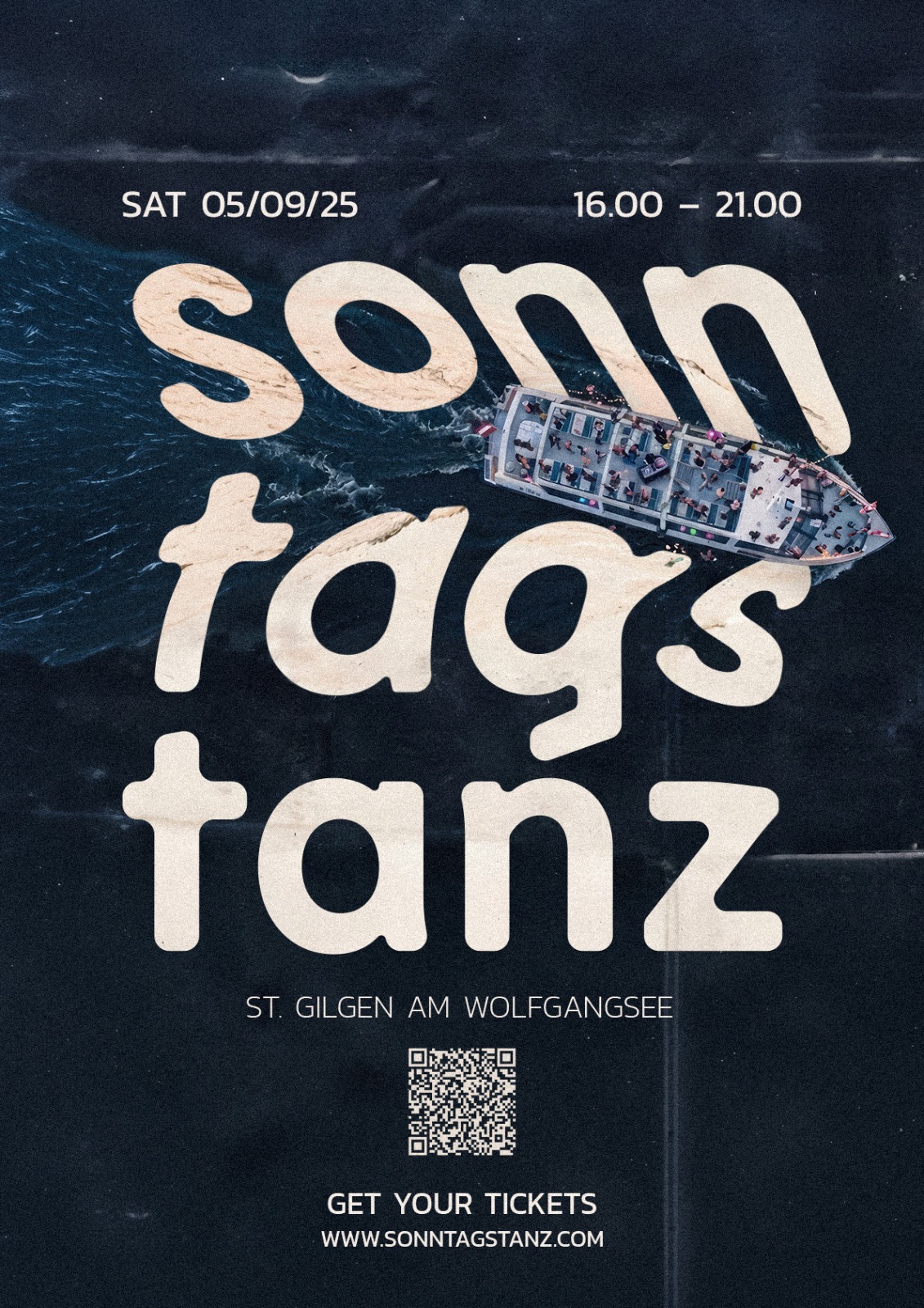 SONNTAGSTANZ BOATPARTY am 5. September 2026 @ Bootsanlegestelle St. Gilgen.