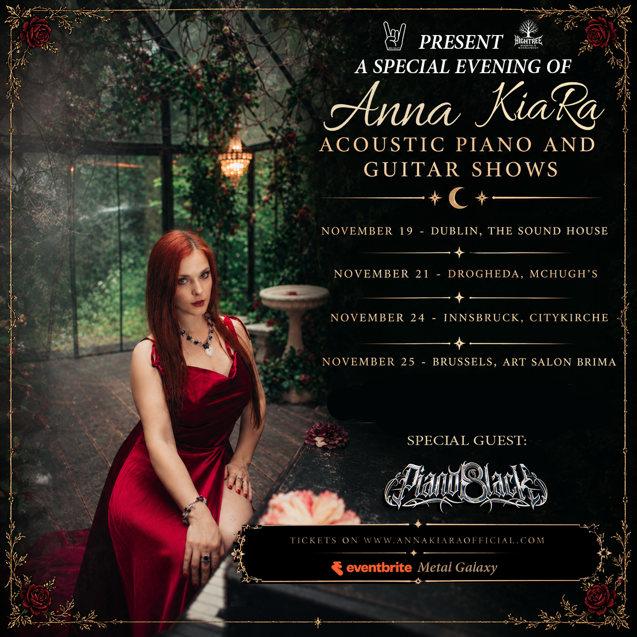 Ein besonderer Abend mit Anna KiaRa & Gaste Piano Black am 24. November 2026 @ Citykirche.