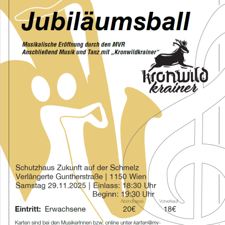 Jubiläumsball des MV Rudolfsheim-Fünfhaus